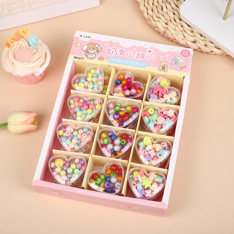 DIY Bead Accessories Manufacturer - OEM Cute Beads Enjoy Oneself for Little Girls Children Students