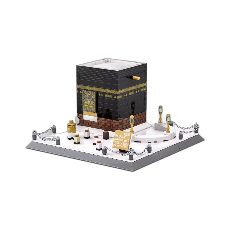 3D Paper Puzzle Manufacturer - OEM World-Famous Mosque Al-Haram DIY Assemble Kaaba Model Made of Wood