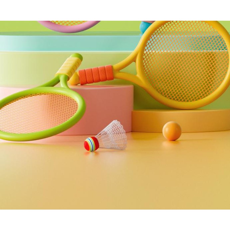 Badminton Racket Set Manufacturer - OEM Children's Sports Toys Double Tennis Parent-Child Interaction Indoor Outdoor