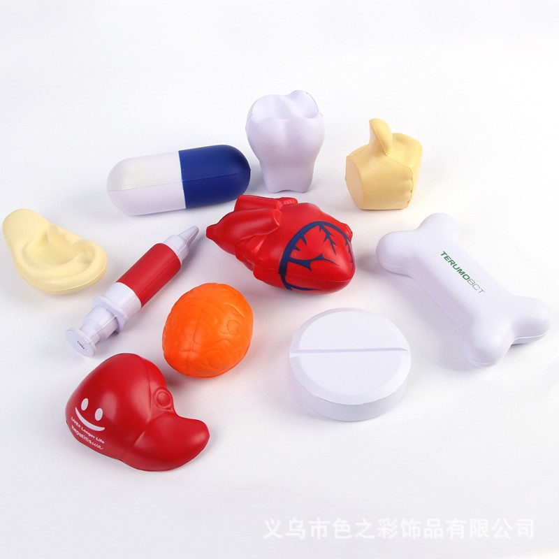 Medical Stress Ball Manufacturer - OEM Simulated Human Organ Squeezing Customized Logo Children's