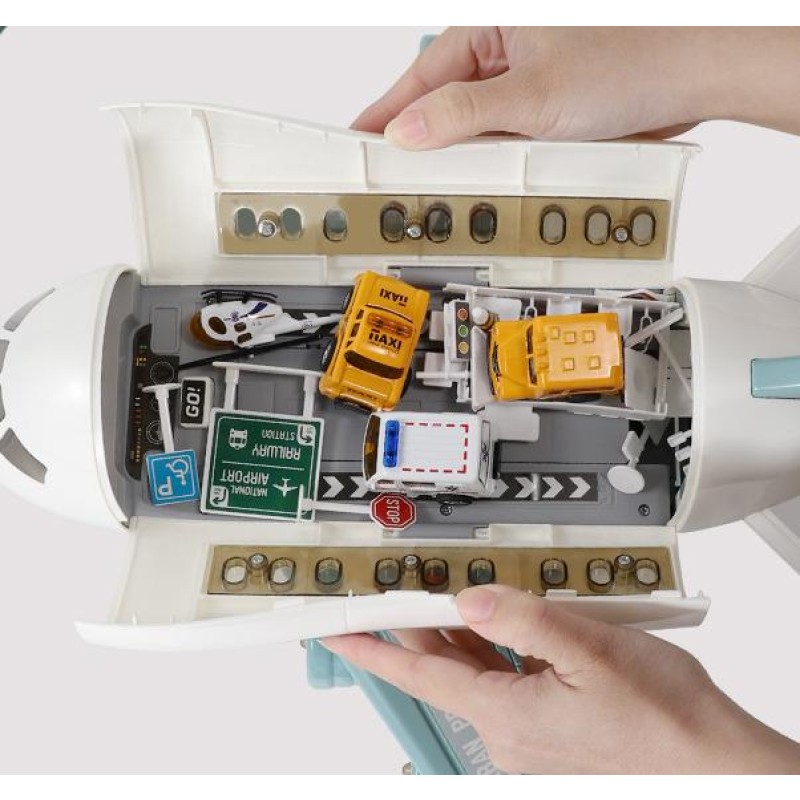 Model Storage Set Manufacturer - OEM Children's Inertia Lighting Music Puzzle Oversized Airplane Toy Car