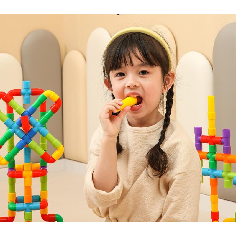 Ball Slide Building Blocks Manufacturer - OEM Children's Assembled Multi Function Different Sizes Puzzle Pipeline