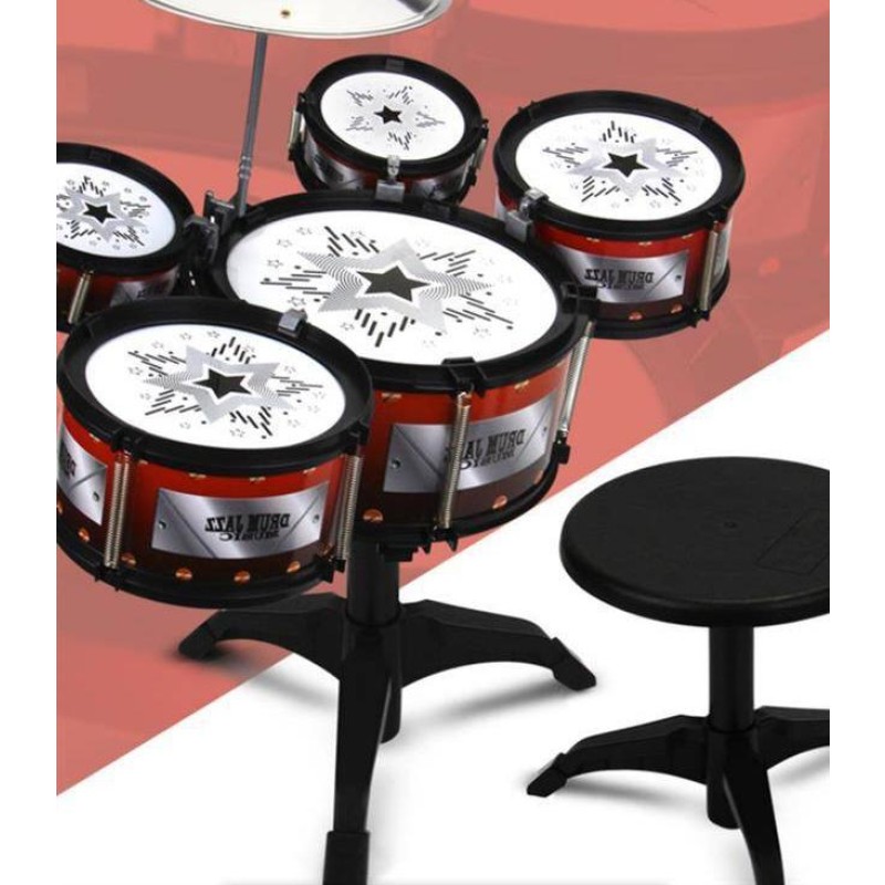 Children's Drum Set Manufacturer - OEM Jazz Beginner Percussion Instruments Early Education Drumming Toys