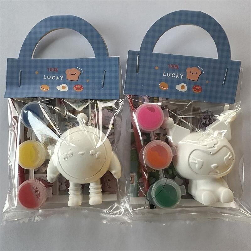 Gypsum Doll Toy Manufacturer - OEM Cat Dog Mini Version White Children's Entertainment Drawing Graffiti