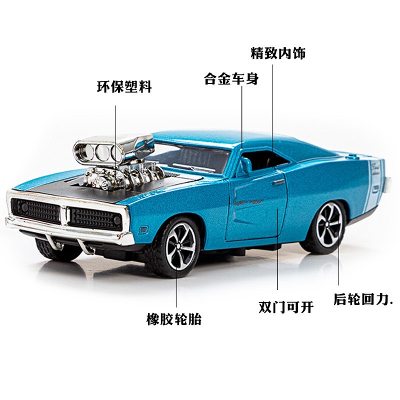 Pullback Car Model Manufacturer - OEM 1:32 Children's Toy Rebound Alloy Sports 2 Opening Doors