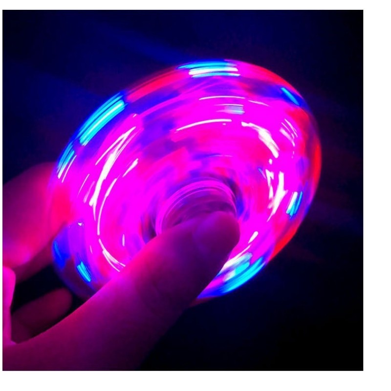 Fingertip Gyroscope Manufacturer - OEM Popular Crystal Glowing Electroplated Palm Rotating Plastic