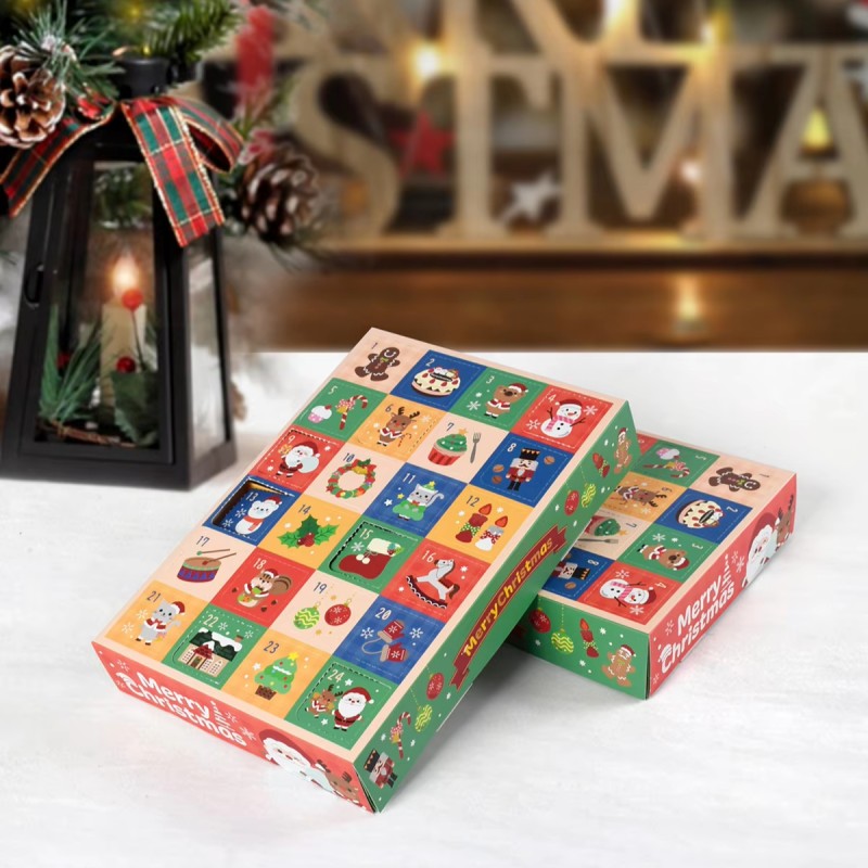 Advent Calendar Manufacturer - OEM Christmas 24 Grid Fun Hole Box Buckle Music Gift