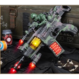 Children's Toy Gun Manufacturer - OEM Team Spirit Set Electric Music Sound Light Simulated Submachine Guns