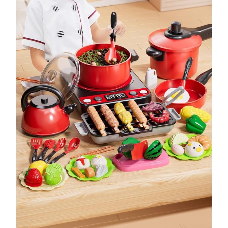Play Kitchen Toy Manufacturer - OEM Boys Girls Simulated Utensils Cooking Stir Frying Cutting Children's