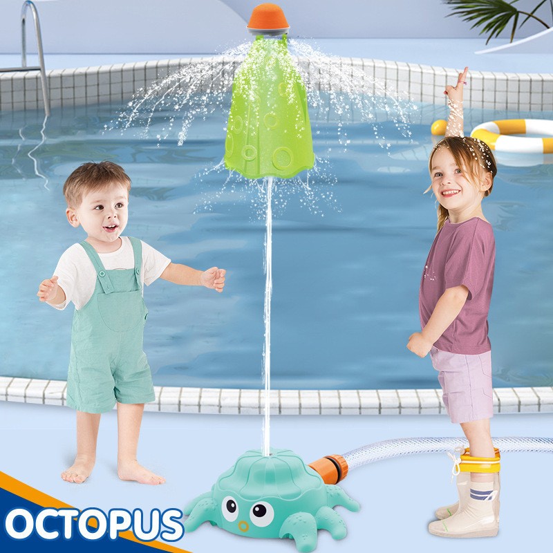Water Sprinkler Toy Manufacturer - OEM Outdoor Octopus Rocket Pressure Lift Rotating for Kids