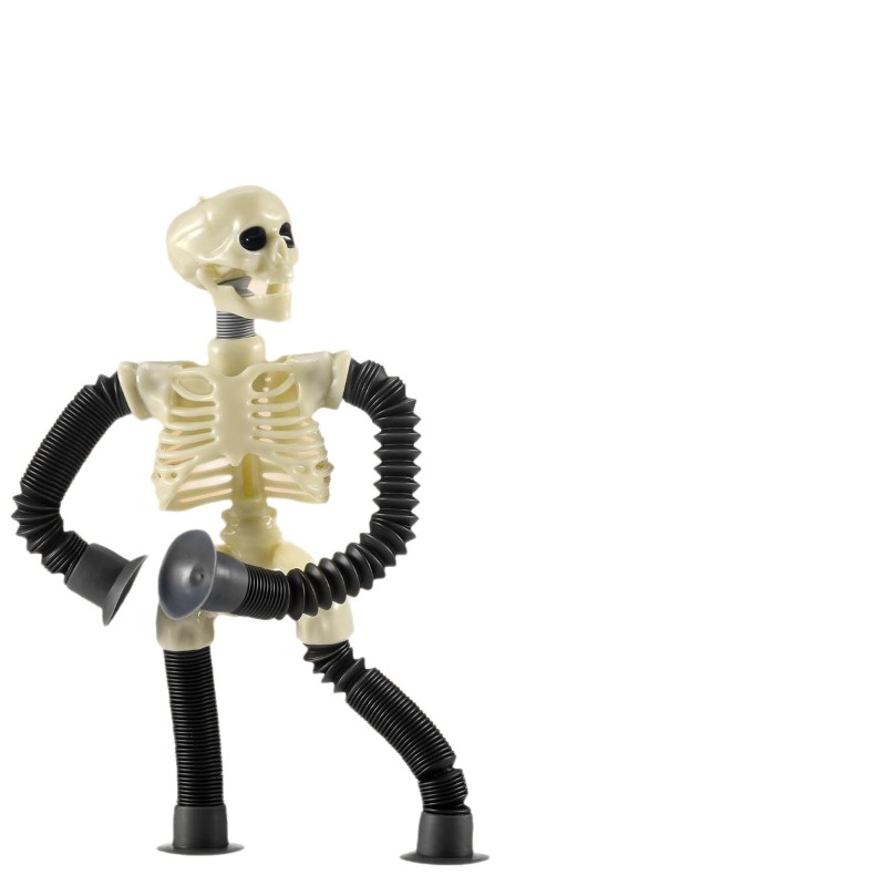 Skeleton Robot Toy Manufacturer - OEM Stretching Suction Cup Luminous Spring Halloween Children's Gift
