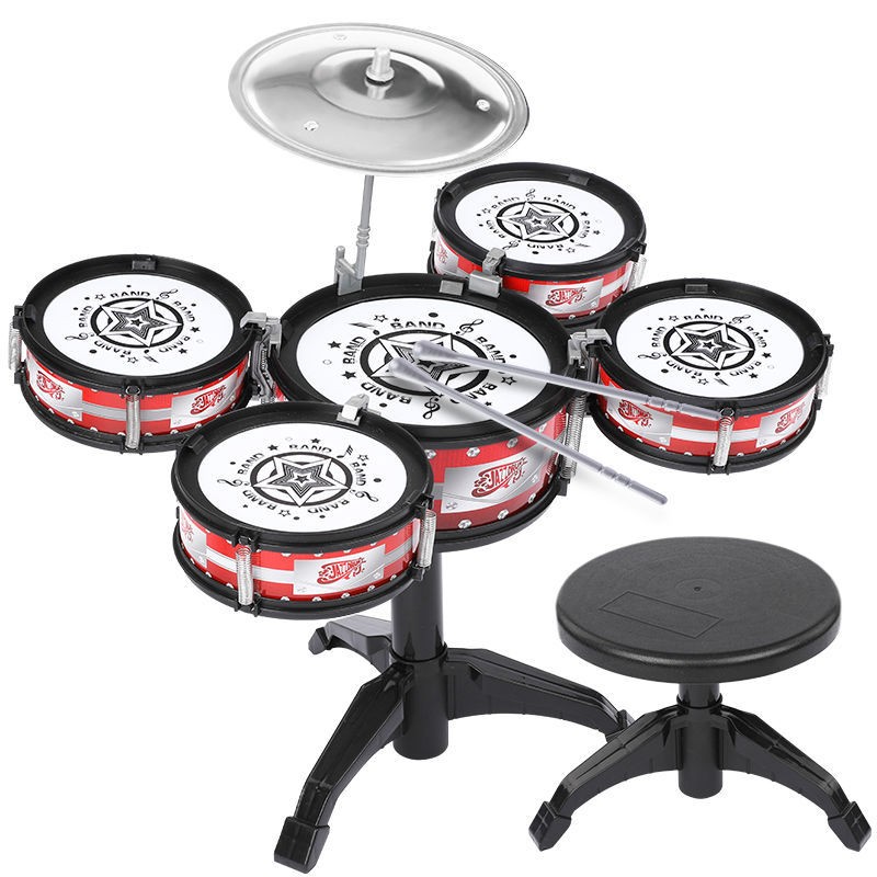 Children's Drum Set Manufacturer - OEM Jazz Beginner Percussion Instruments Early Education Drumming Toys