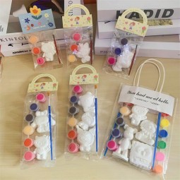 Gypsum Doll Toy Manufacturer - OEM Cat Dog Mini Version White Children's Entertainment Drawing Graffiti