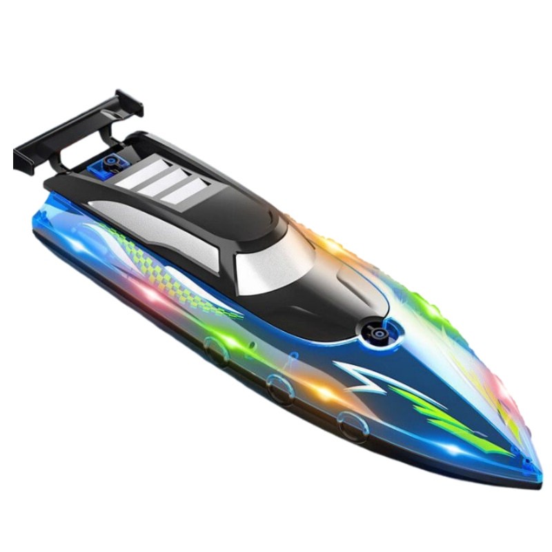 RC Boat with Lights Manufacturer - OEM 2.4G High-speed Speedboat Electric Ship Powerful Dual Motor Yacht