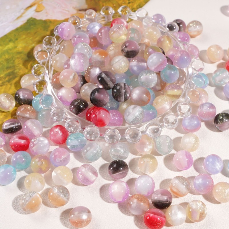 Crystal Beads DIY Manufacturer - OEM Bracelets Necklaces Acrylic Burst Crack Patterns Jewelry Crafting Toys