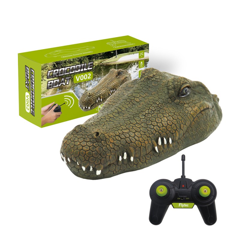 RC Boat Toy Manufacturer - OEM 2.4GHz Simulation Crocodile Head Floating Remote Control Prank