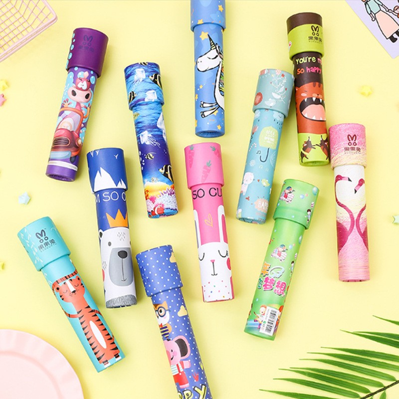 Kaleidoscope Toy Manufacturer - OEM Classic Vintage Large Rotating Cartoon Paper Magical Educational Gift