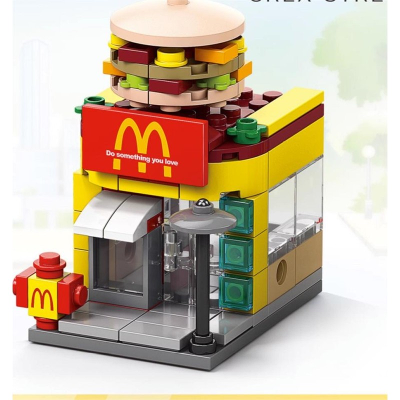 Street View Building Blocks Manufacturer - OEM Children's Small Particle City Building Models Puzzle Assembly Toys