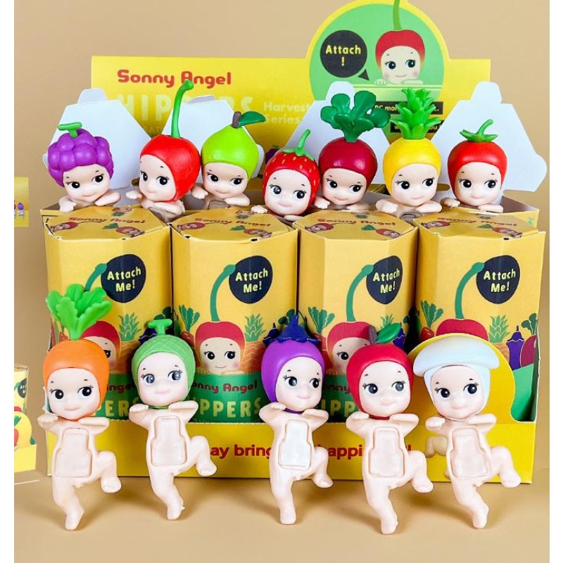 Blind Box Car Decoration Manufacturer - OEM Party Angel Fruit Sticky Mobile Phone Decoration Cupid