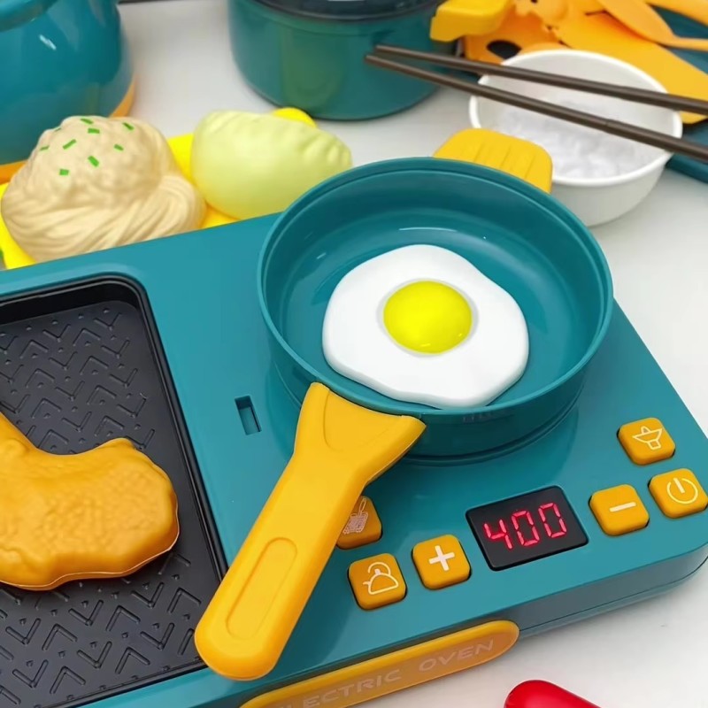 Children's Cooker Toy Manufacturer - OEM Spray Rice Multi-function Induction Kitchenware Sets Toys