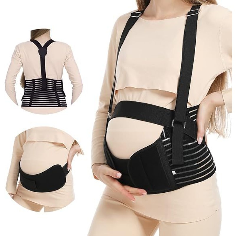 Pregnancy Support Belt Manufacturer - OEM Three Piece Set Abdominal Straps for Mid Late Pregnancy