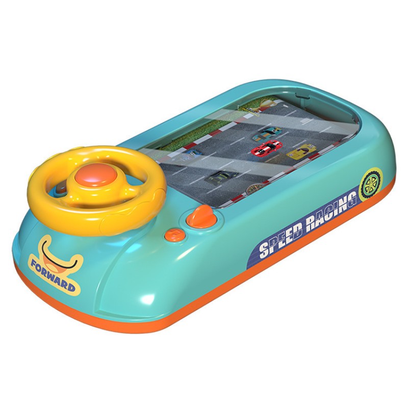 Desktop Game Console Manufacturer - OEM Children's Dodge Racing Adventure Puzzle Steering Wheel Simulation