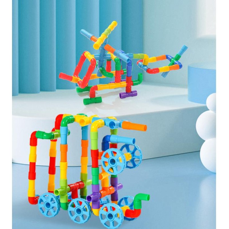 Ball Slide Building Blocks Manufacturer - OEM Children's Assembled Multi Function Different Sizes Puzzle Pipeline