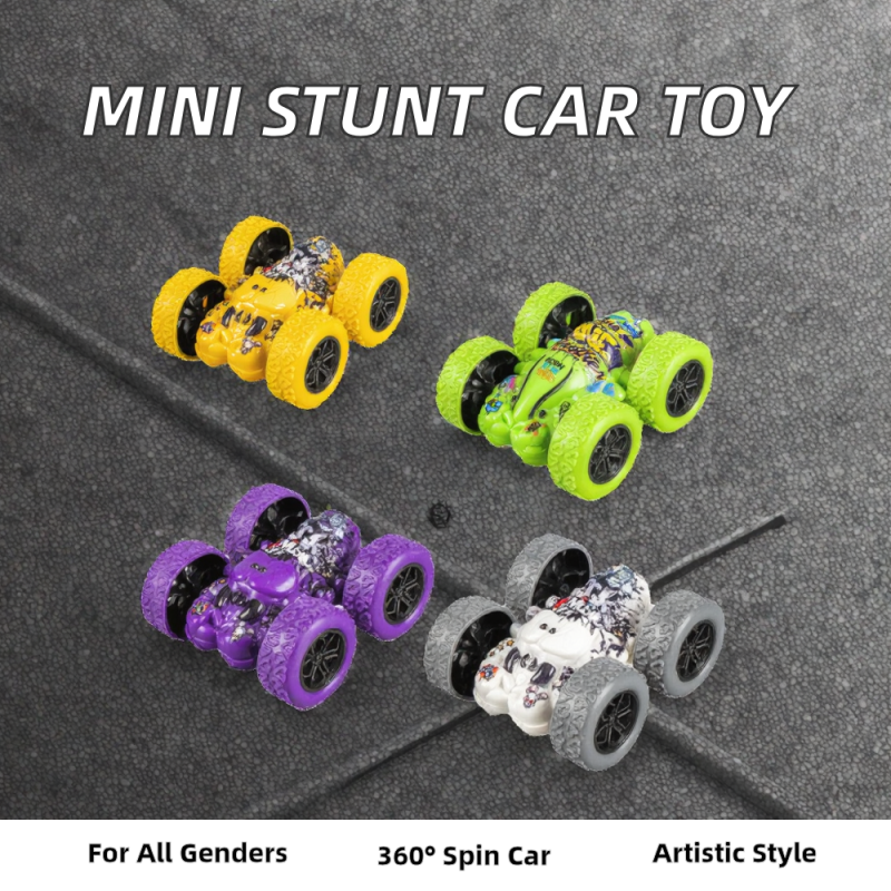 Mini Stunt Vehicle Manufacturer - OEM/ODM Wholesale 360 Degree Rotation Control Double-Sided Graffiti Flip Car