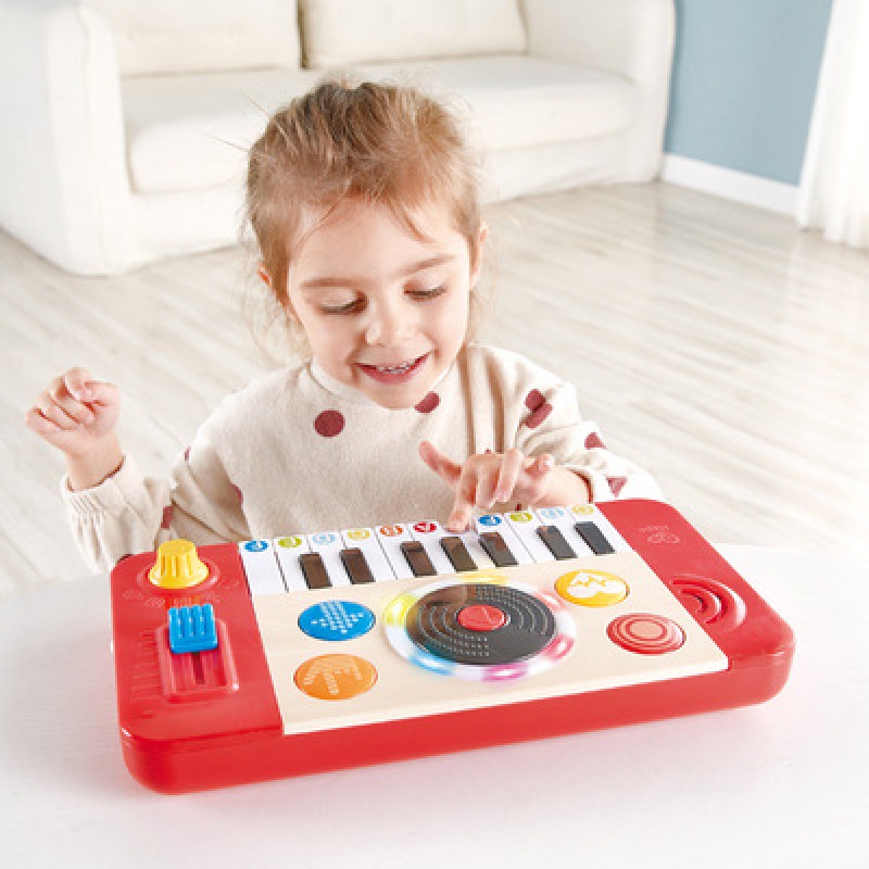 Musical Piano Toy Manufacturer - OEM DJ Mix Spin Studio Organ Battery Operated Wood Design