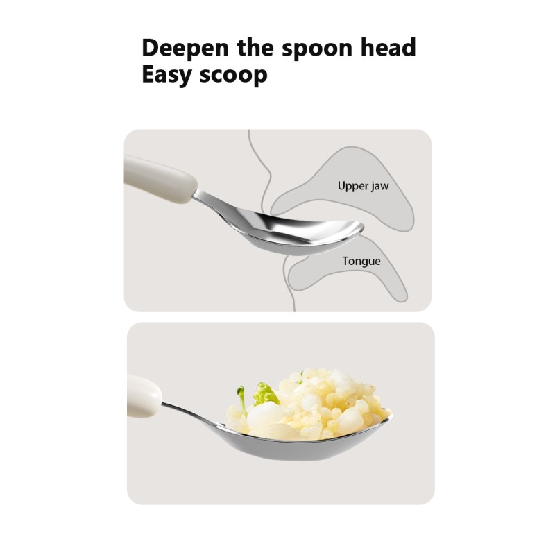 Baby Spoon Supplier - Stainless Steel Learning to Eat