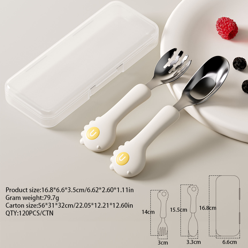 Spoon Fork Set Manufacturer - Portable Case Silicone Tableware