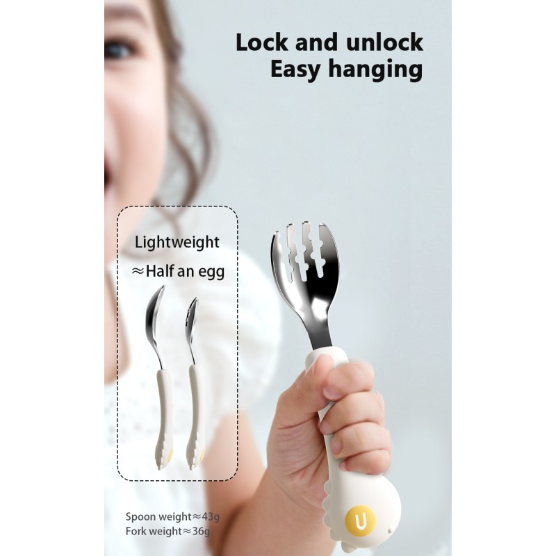 Baby Spoon Supplier - Stainless Steel Learning to Eat