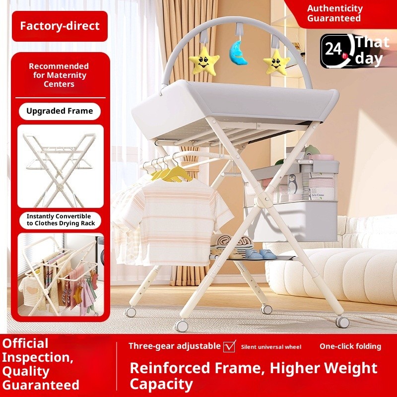 Baby Care Crib Supplier - Full Plastic Movable Changing