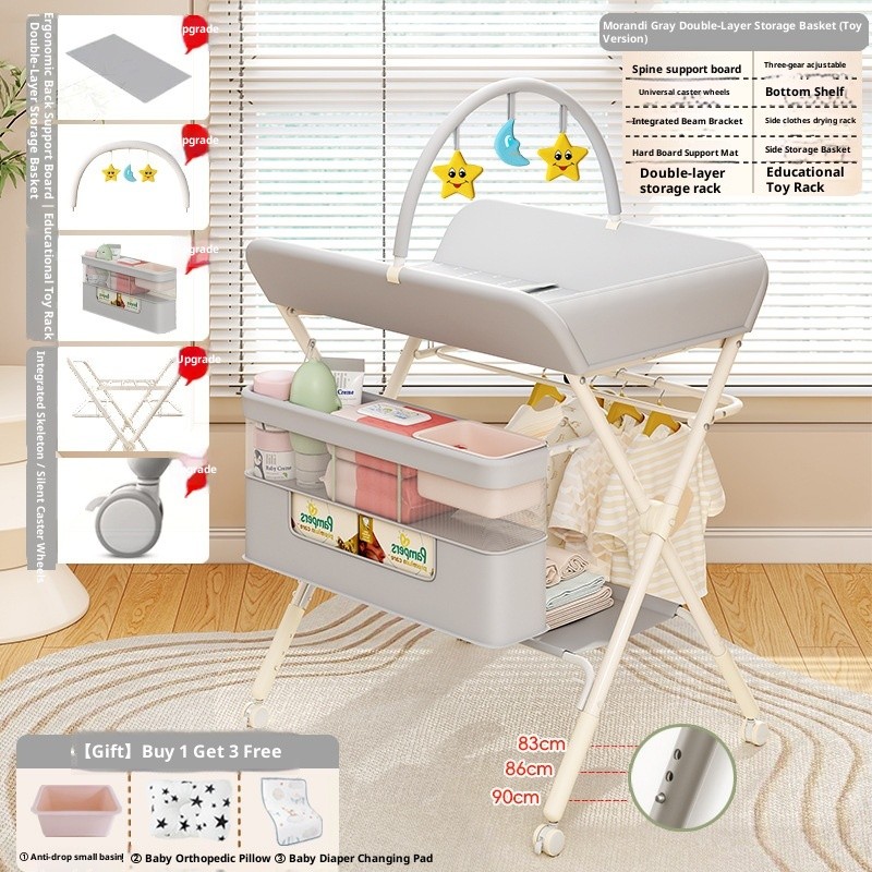 Baby Care Crib Supplier - Full Plastic Movable Changing