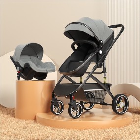 Baby Carriage Manufacturer - Pu Leather 360 Rotation