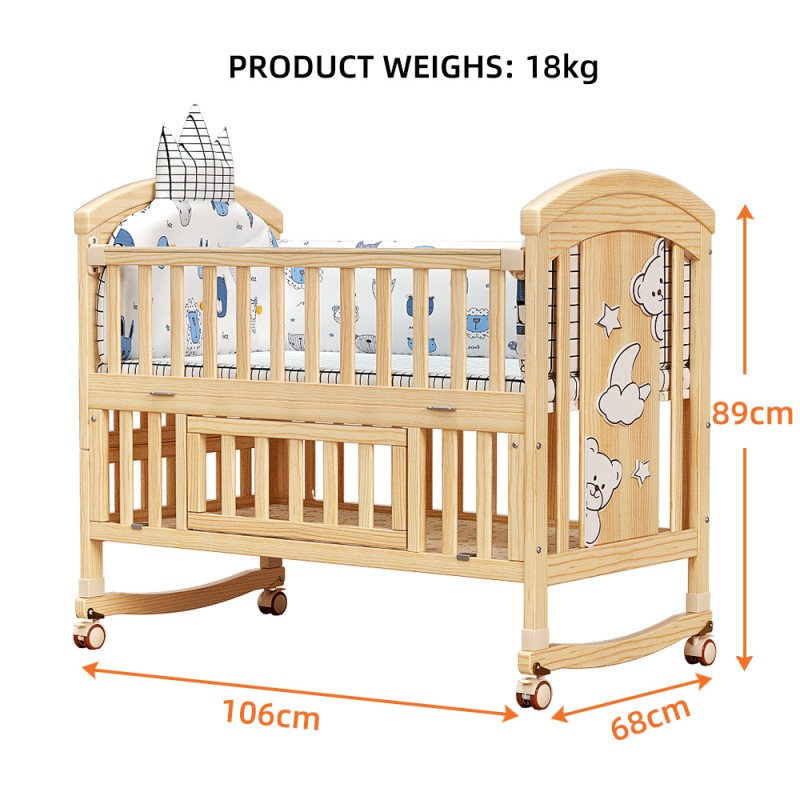 Baby Cot Manufacturer - High Quality Rocking Adjustable