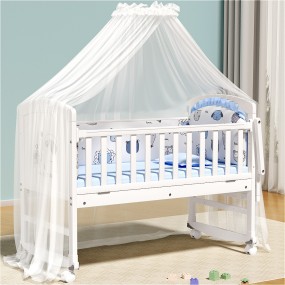Baby Crib Supplier - European White Paint Multifunctional