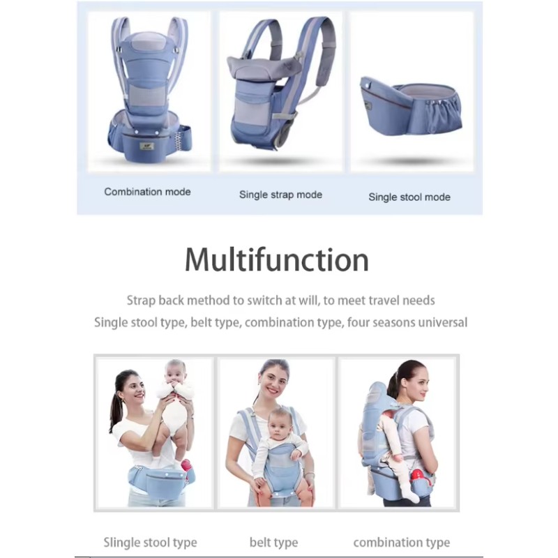 Baby Carrier Manufacturer - Cotton with Hip Seat for Newborn