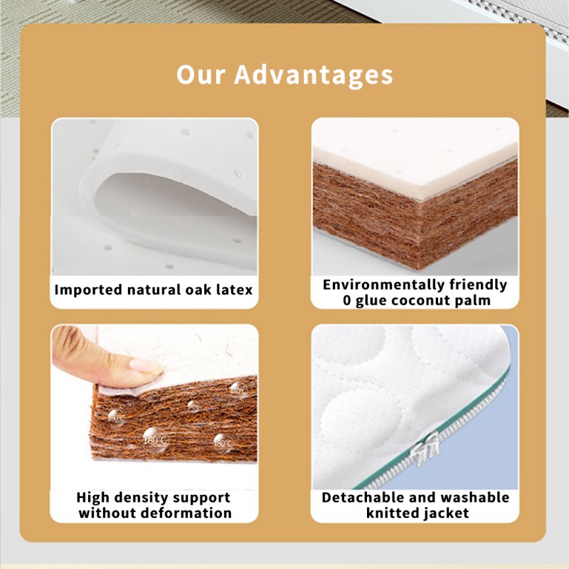 Baby Cradle Mattress Manufacturer - White Latex for New Born