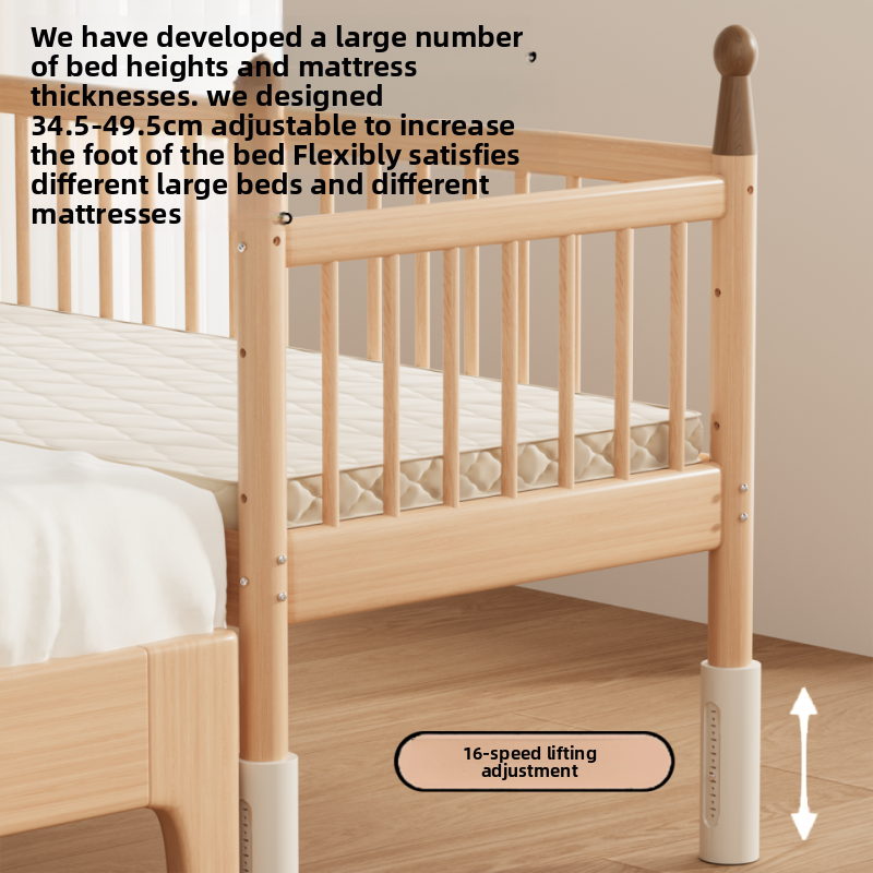 Children's Bed Factory - Adjustable Height Solid Wood
