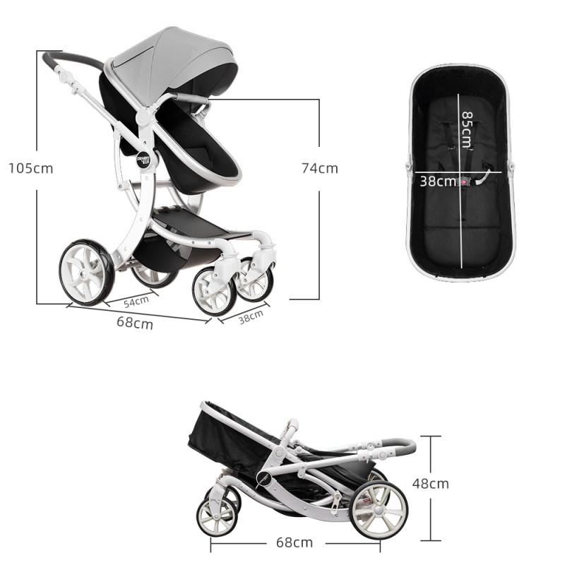 Baby Stroller Manufacturer - 3 in 1 Lightweight with Car Seat