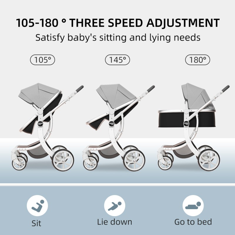 Baby Stroller Manufacturer - 3 in 1 Lightweight with Car Seat
