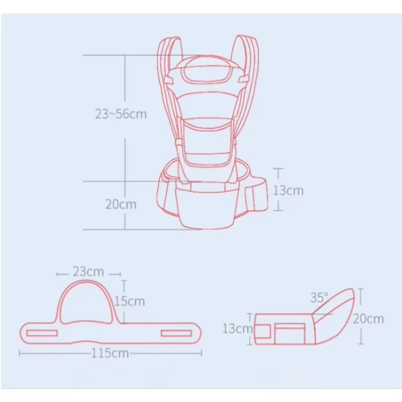 Baby Carrier Manufacturer - Cotton with Hip Seat for Newborn