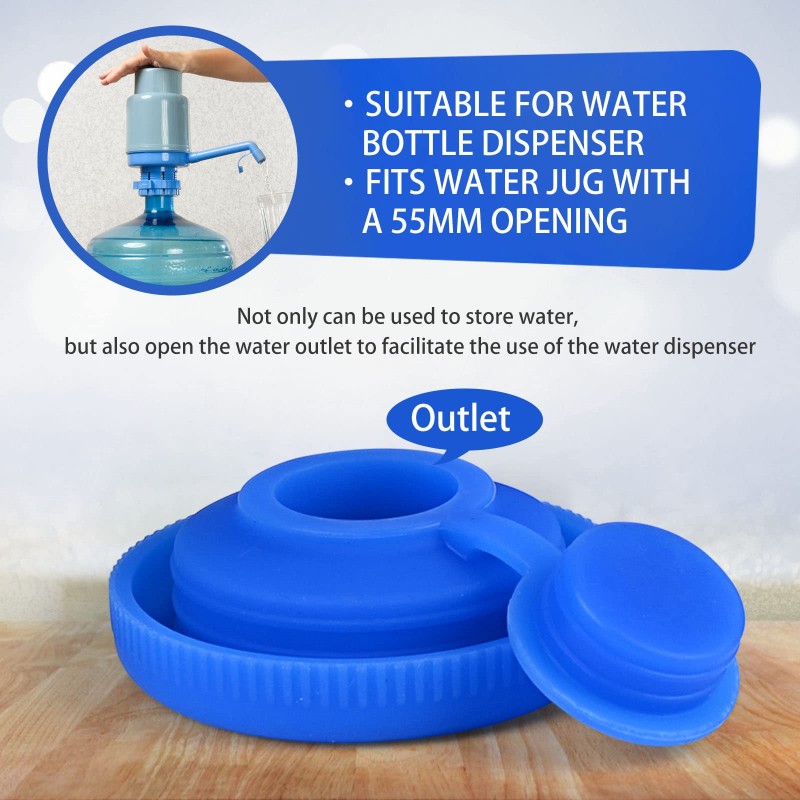 Eco-Friendly Silicone Water Jug Cap Factory - Custom Strong Sealing No Spill Cap