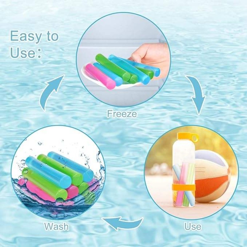 Reusable Ice Cube Sticks Manufacturer - Colorful Freezable Cooling Rods for Drinks