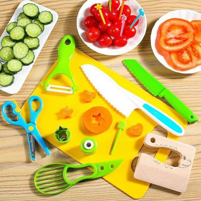 Plastic Montessori Small Knife Set Factory - 40pcs Safe Kitchen Gadgets for Kid
