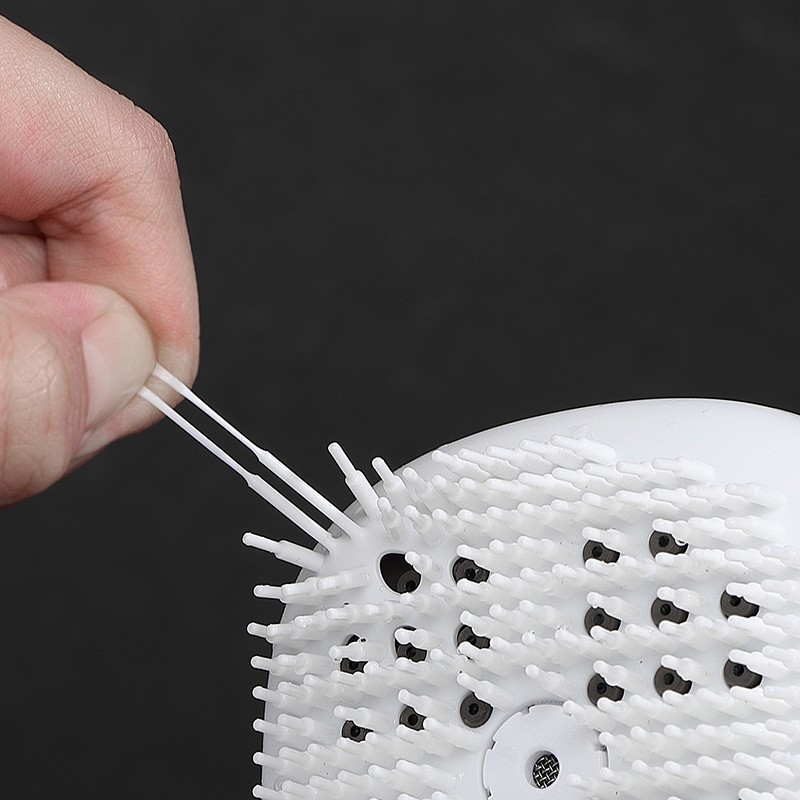 High Quality Kids Bath Brush Manufacturer - Grey Pink Long Handle Skin Exfoliator