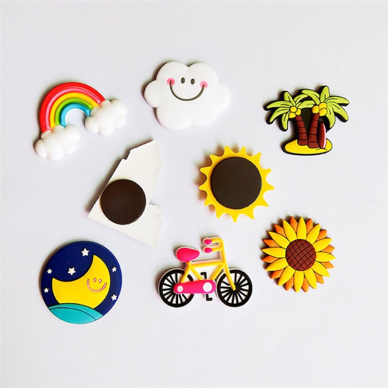 Custom Logo Fridge Magnet Factory - 2D 3D Cartoon Letter Rubber PVC Magnetic