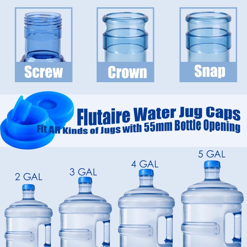 Silicone Water Jug Cap Manufacturer - Custom logo 5 Gallon Non-Spill Anti-Splash