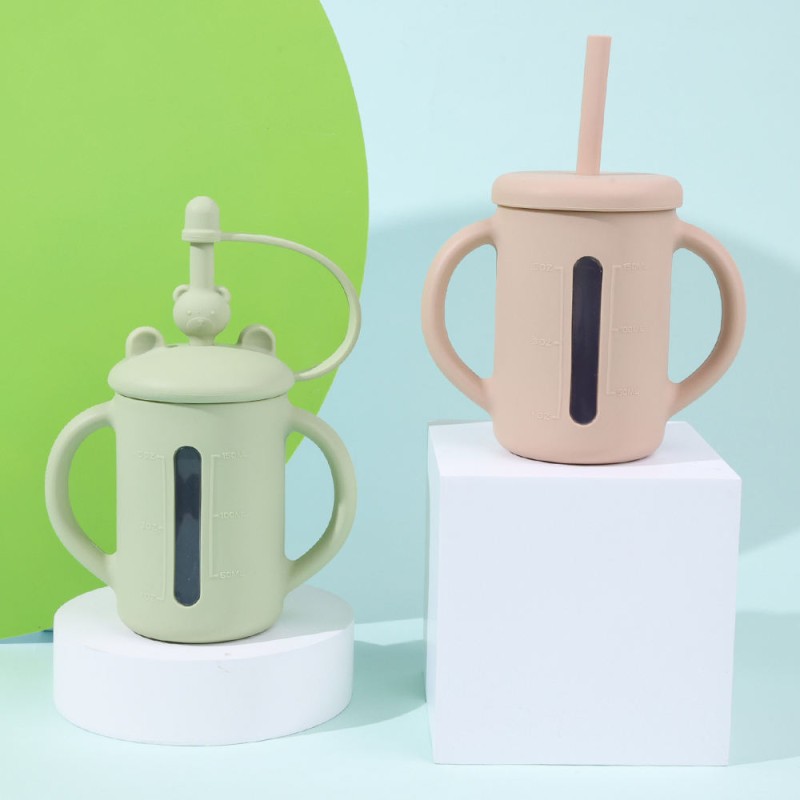 Collapsible Baby Bowl Set Manufacturer - Bear Marble Cover Suction Silicone Bowls